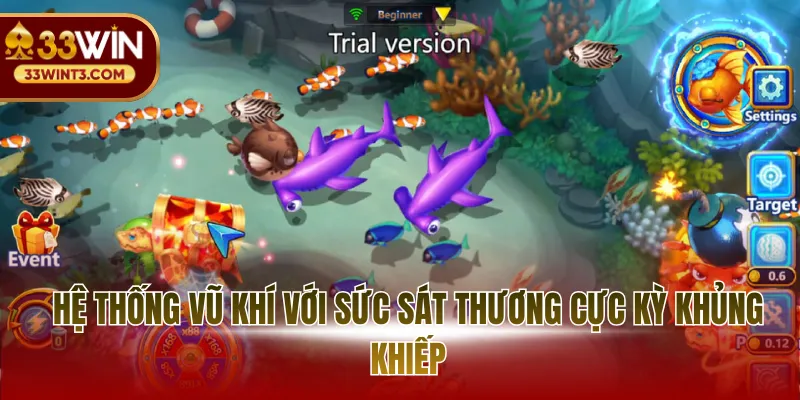 Hệ thống vũ khí với sức sát thương cực kỳ khủng khiếp